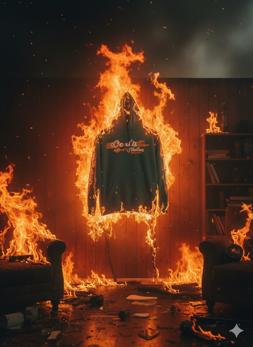 Heavyweight Flame Hoodie