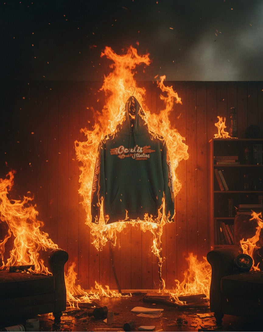 Heavyweight Flame Hoodie
