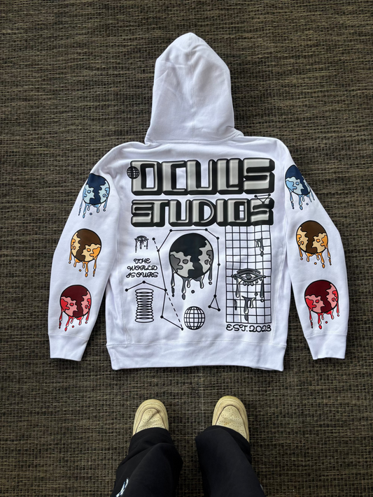 Chrome Hoodie White